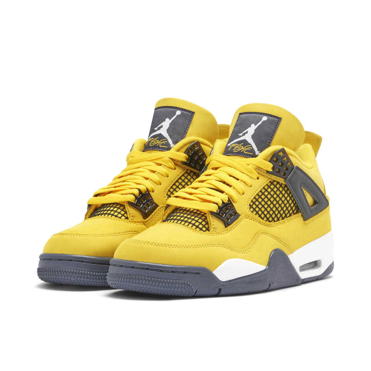 Jordan 4 Retro Lightning (2021) by Jordan's in Shoes. Available at KershKicks for £355.00. A must-have for fans of Jordan's looking to elevate their style with this Shoes.