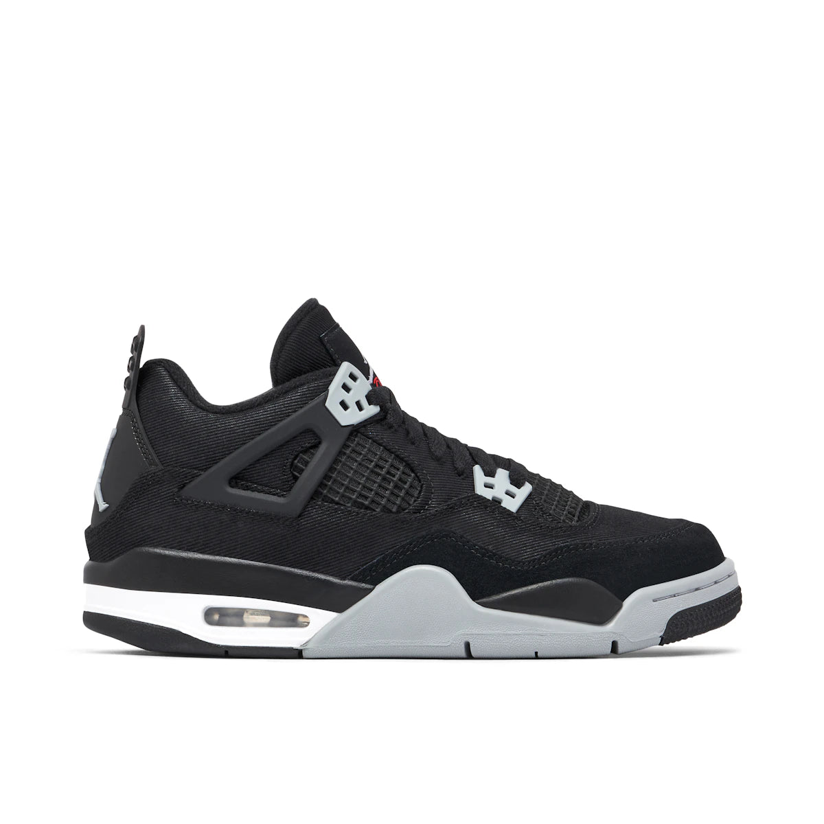 Jordan 4 Retro Black Canvas (GS) by Jordan's in Shoes. Available at KershKicks for £255.00. A must-have for fans of Jordan's looking to elevate their style with this Shoes.