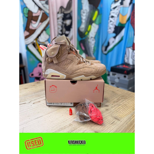 Jordan 6 Travis Scott British Khaki UK8.5