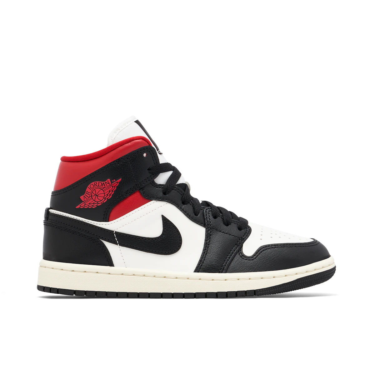 Jordan 1 Mid Gym Red Black White by Jordan's in Shoes. Available at KershKicks for £145.00. A must-have for fans of Jordan's looking to elevate their style with this Shoes.