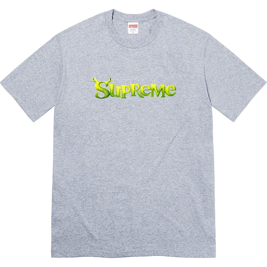 Supreme Prayer Card Box Logo Tee Grey | Supreme | KershKicks