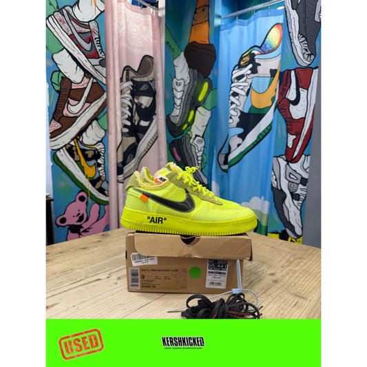 Nike Air Force 1 Low Off-White Volt UK 8