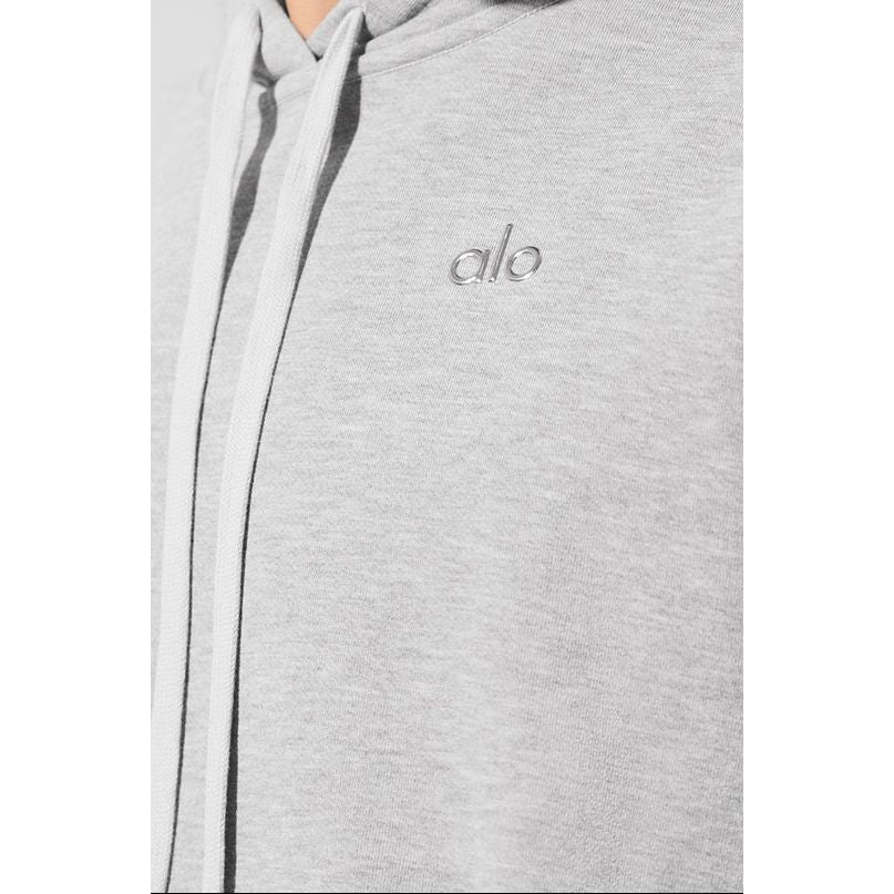 Alo Accolade Hoodie Athletic Heather Grey | ALO | KershKicks
