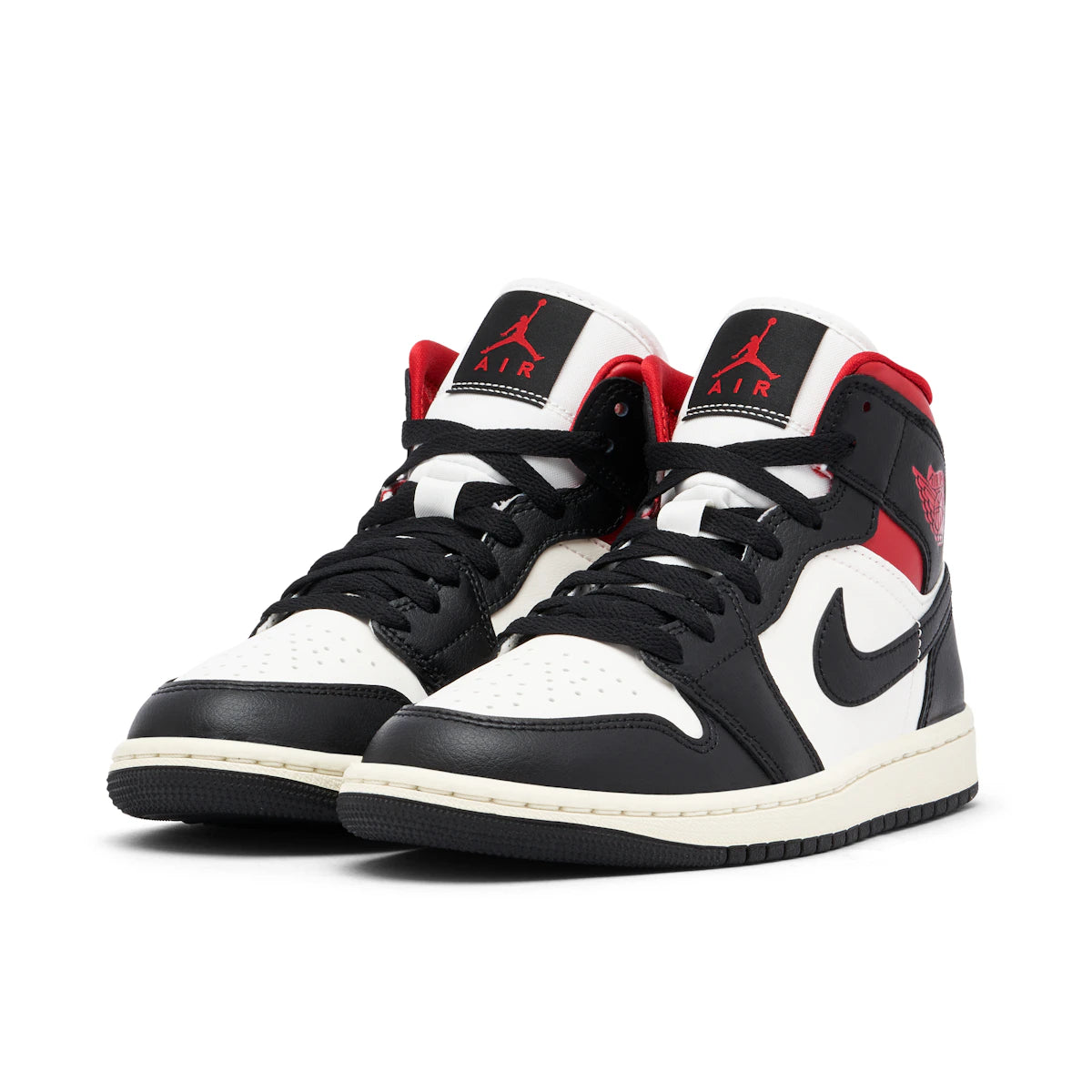 Jordan 1 Mid Gym Red Black White by Jordan's in Shoes. Available at KershKicks for £145.00. A must-have for fans of Jordan's looking to elevate their style with this Shoes.