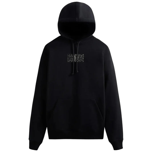 Kith For Spider-Man Web Logo Hoodie Black