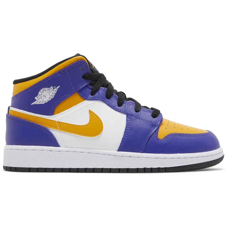 Air Jordan 1 Mid GS Lakers