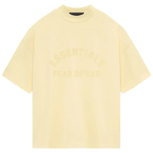 Fear of God Essentials Jersey Crewneck Tee Garden Yellow