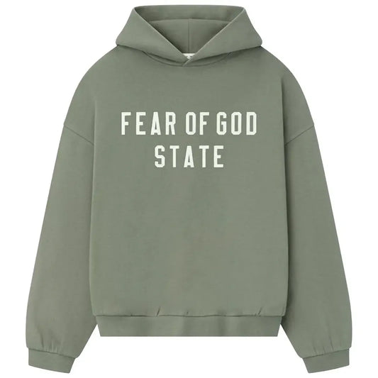Fear of God Essentials 90's Fleece Hoodie Moss