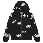 Denim Tears x Corteiz Cotton Wreath Zip Hoodie 'Black'