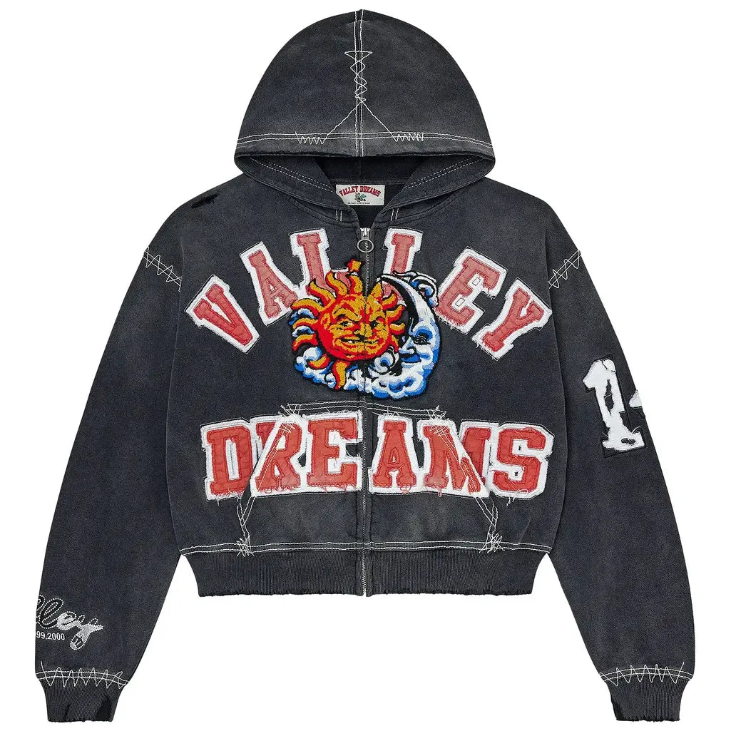 Vale Forever Sunny Zip Up Black