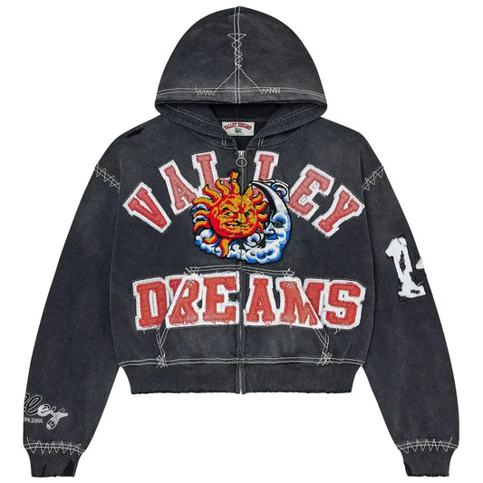 Vale Forever Sunny Zip Up Black