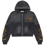 Vale Forever Reborn Waffle Zip Up Black