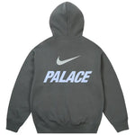 Palace Nike Font Swoosh Hoodie Charcoal