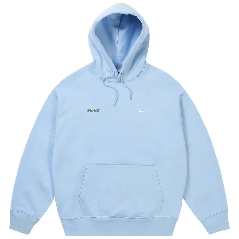 Palace Nike Font Swoosh Hoodie Sky Blue