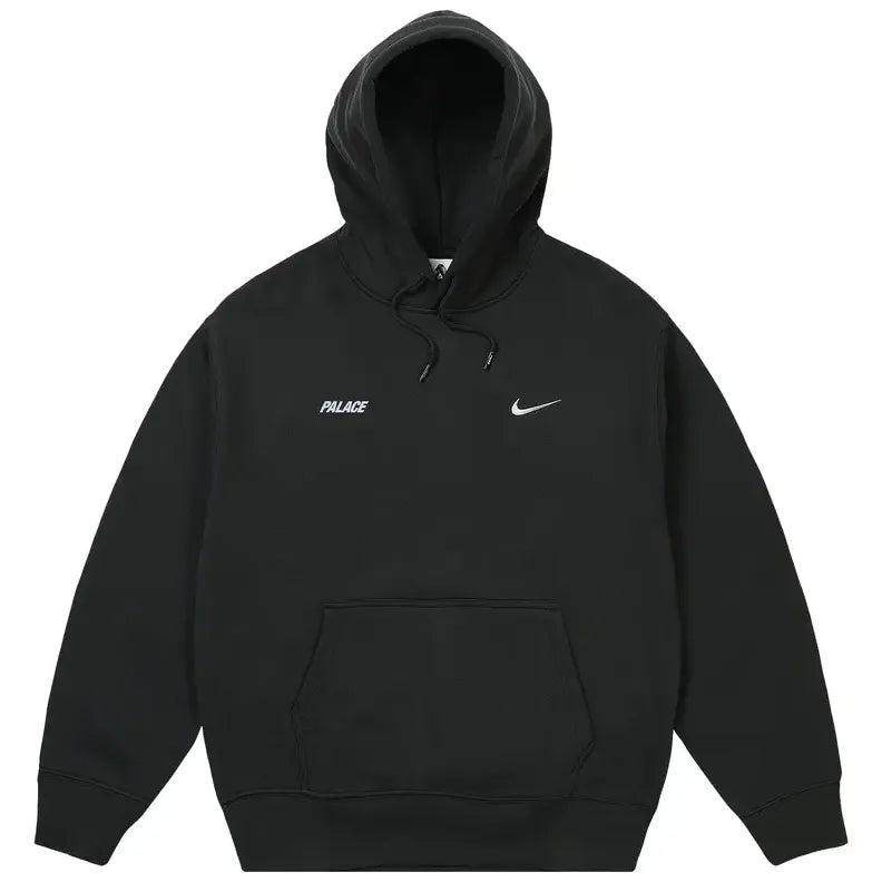 Palace Nike Font Swoosh Hoodie Black