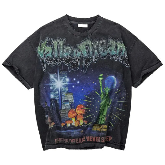 Vale Forever Skyline Bling Tee Black
