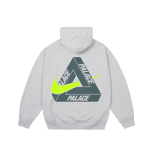 Palace x Nike Tri Swoosh Hood Grey Marl