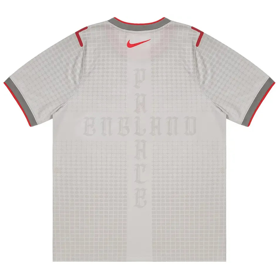 Palace x Nike England Dri-FIT Academy Pro Short Sleeve Football Top Pewter Grey/Bright Crimson