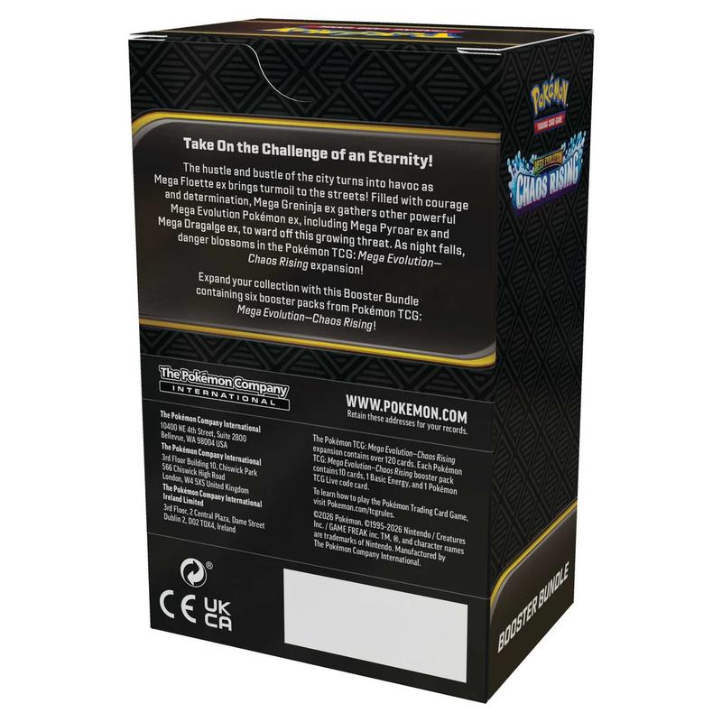 2026 Pokémon Mega Evolution Chaos Rising Booster Bundle