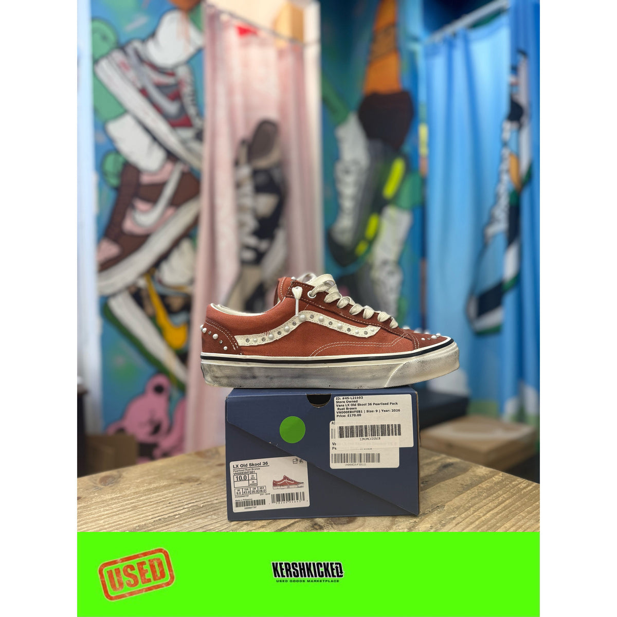 Vans LX Old Skool 36 Pearlized Rust Bronze UK 9