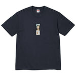 Supreme Prayer Card Box Logo Tee Navy