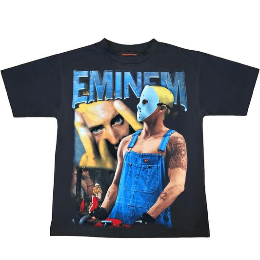 Marino Morwood Eminem Tee Black by Marino Morwood in . Available at KershKicks for £60.00. A must-have for fans of Marino Morwood looking to elevate their style with this T-Shirt.