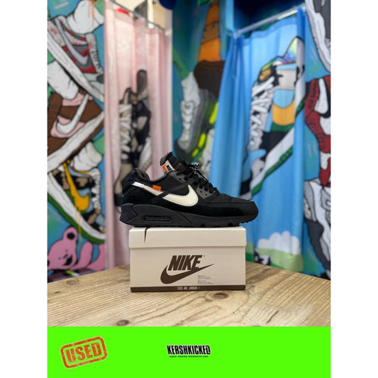 Nike Air Max 90 Off White Black UK 8