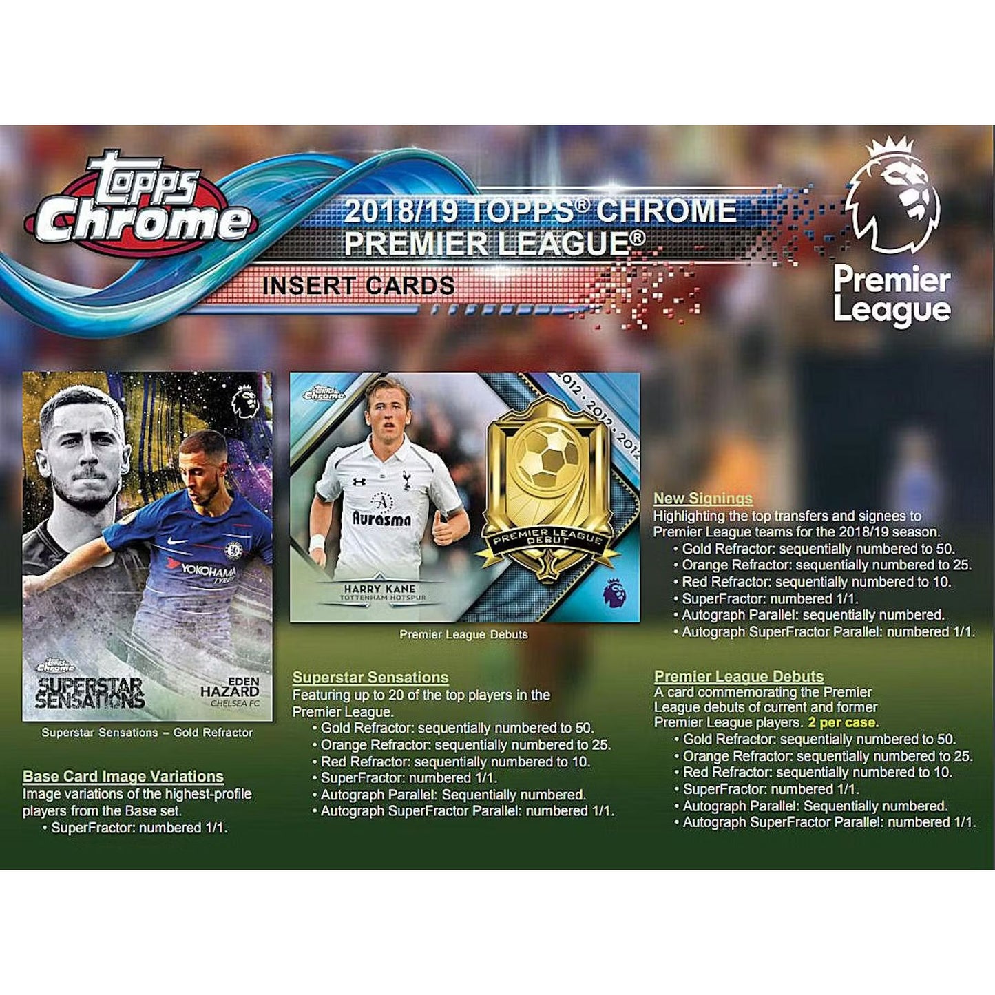 Topps Premier League Chrome 2018/19 Sealed Hobby Box Sealed