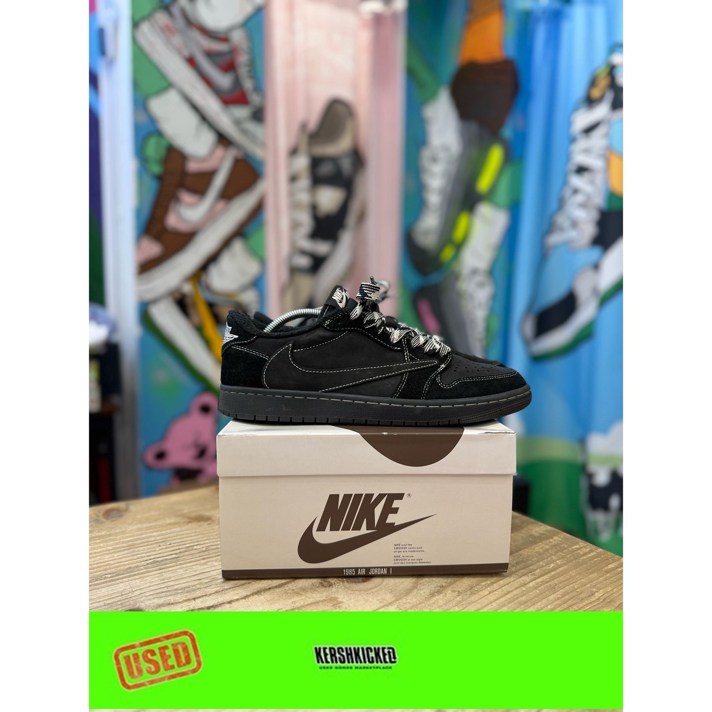 Jordan 1 Low Travis Scott Phantom UK 9