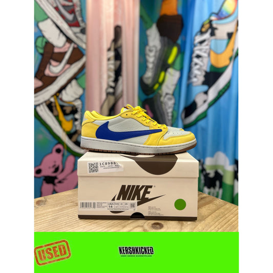 Jordan 1 Low Travis Scott Canary UK11.5