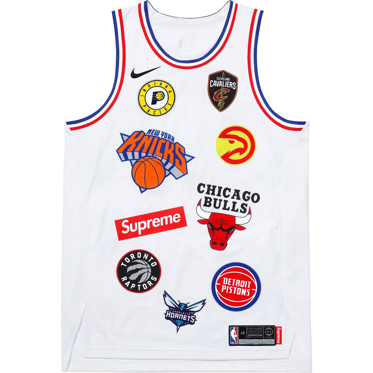 Supreme Nike/NBA Teams Authentic Jersey White