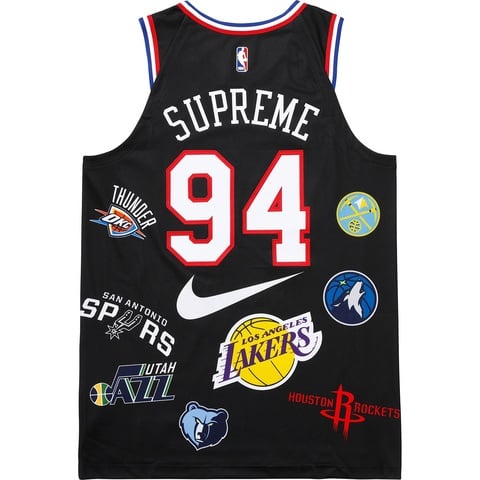 Supreme Nike/NBA Teams Authentic Jersey Black