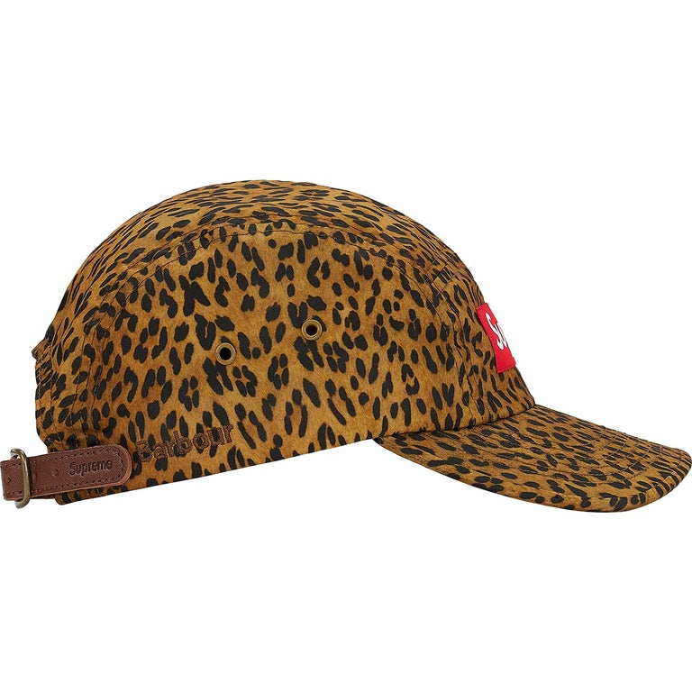 Supreme Barbour Waxed Cotton Camp Cap Leopard