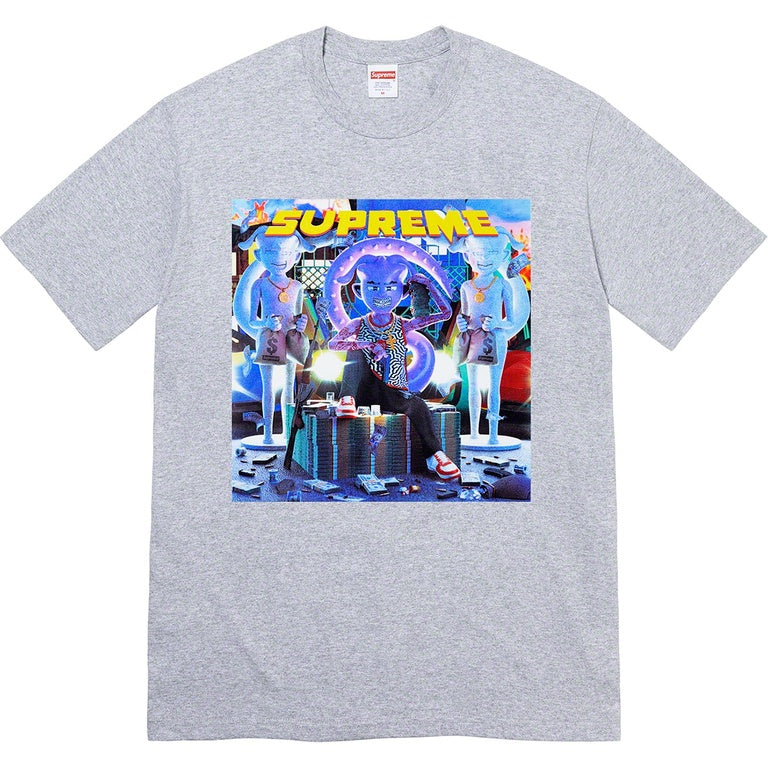 Supreme Richest Tee Heather Grey