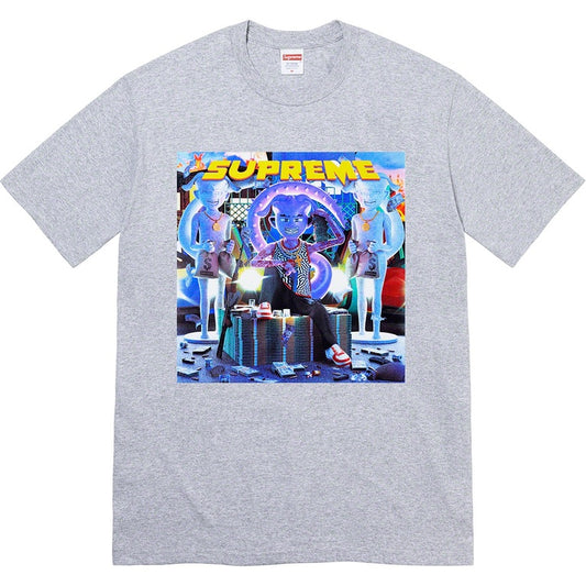 Supreme Richest Tee Heather Grey