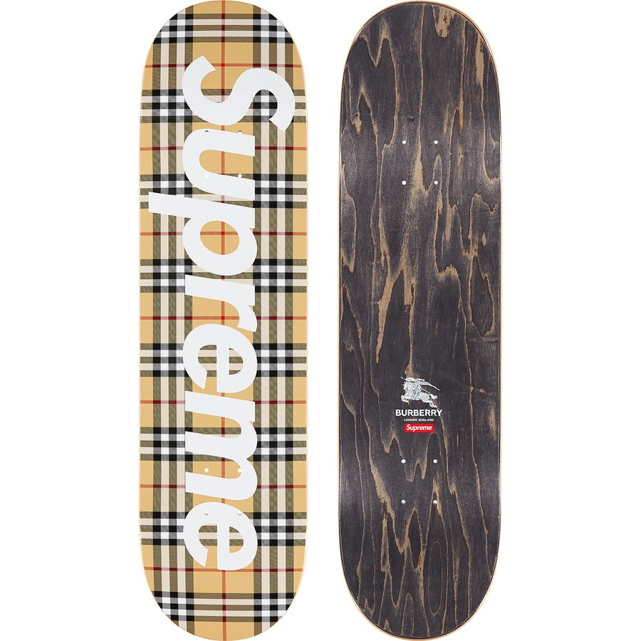 Supreme Burberryチェック スケートボードデッキ Supreme Burberry Skateboard | Supreme | KershKicks