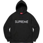 Supreme Capital Hooded Sweatshirt Black