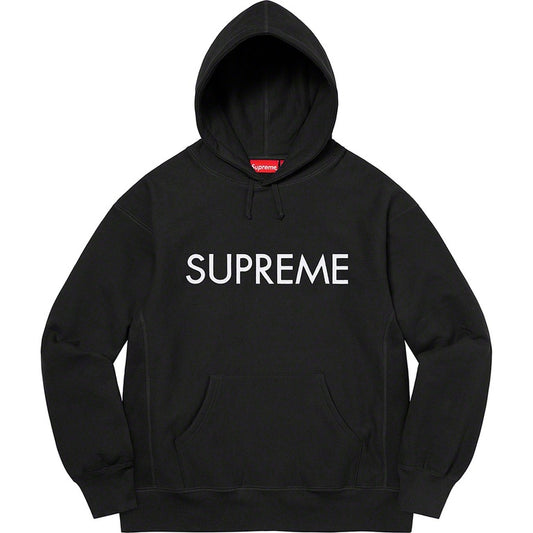 Supreme Capital Hooded Sweatshirt Black