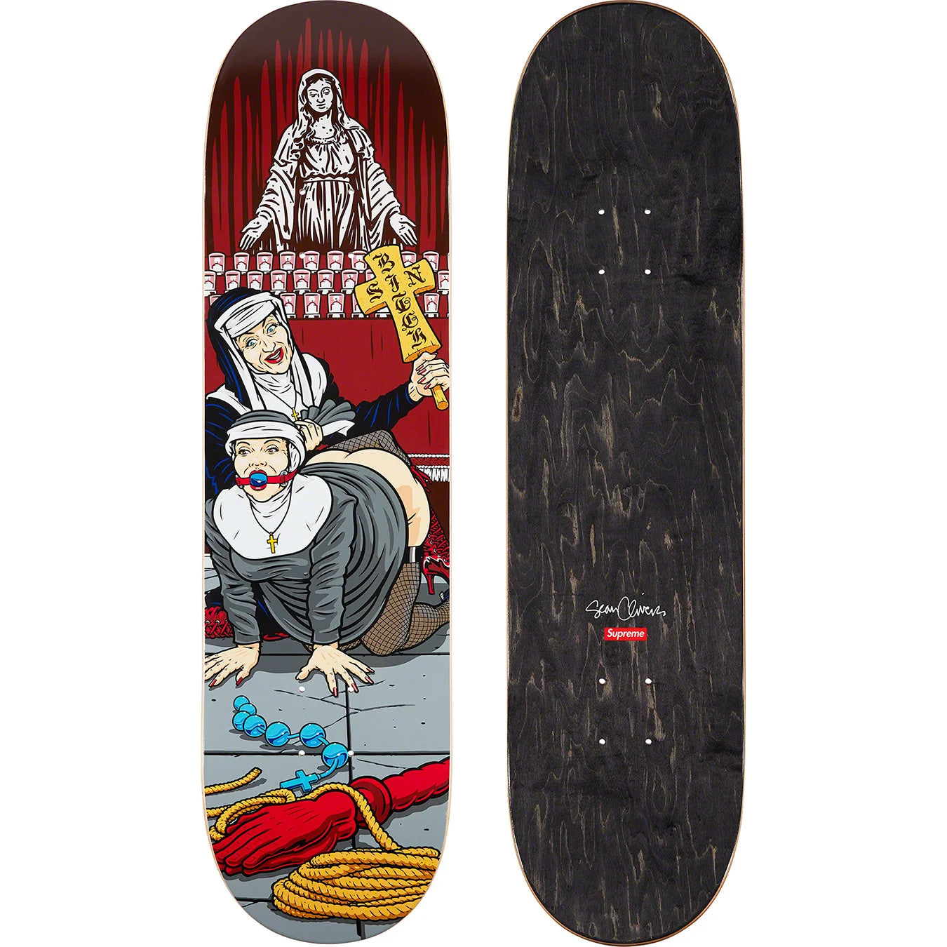 Supreme Nuns Skateboard Deck FW22 by Supreme in . Available at KershKicks for £110.00. A must-have for fans of Supreme looking to elevate their style with this Skateboard.
