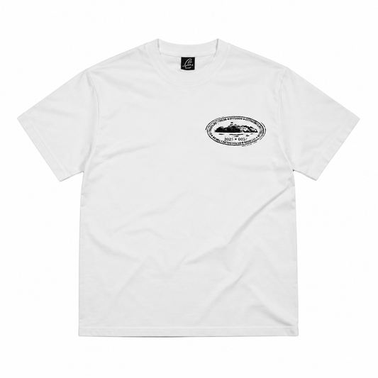 Corteiz Island Stamp Tee White