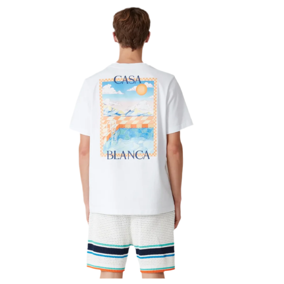 Casablanca Surreal Pool T-Shirt White