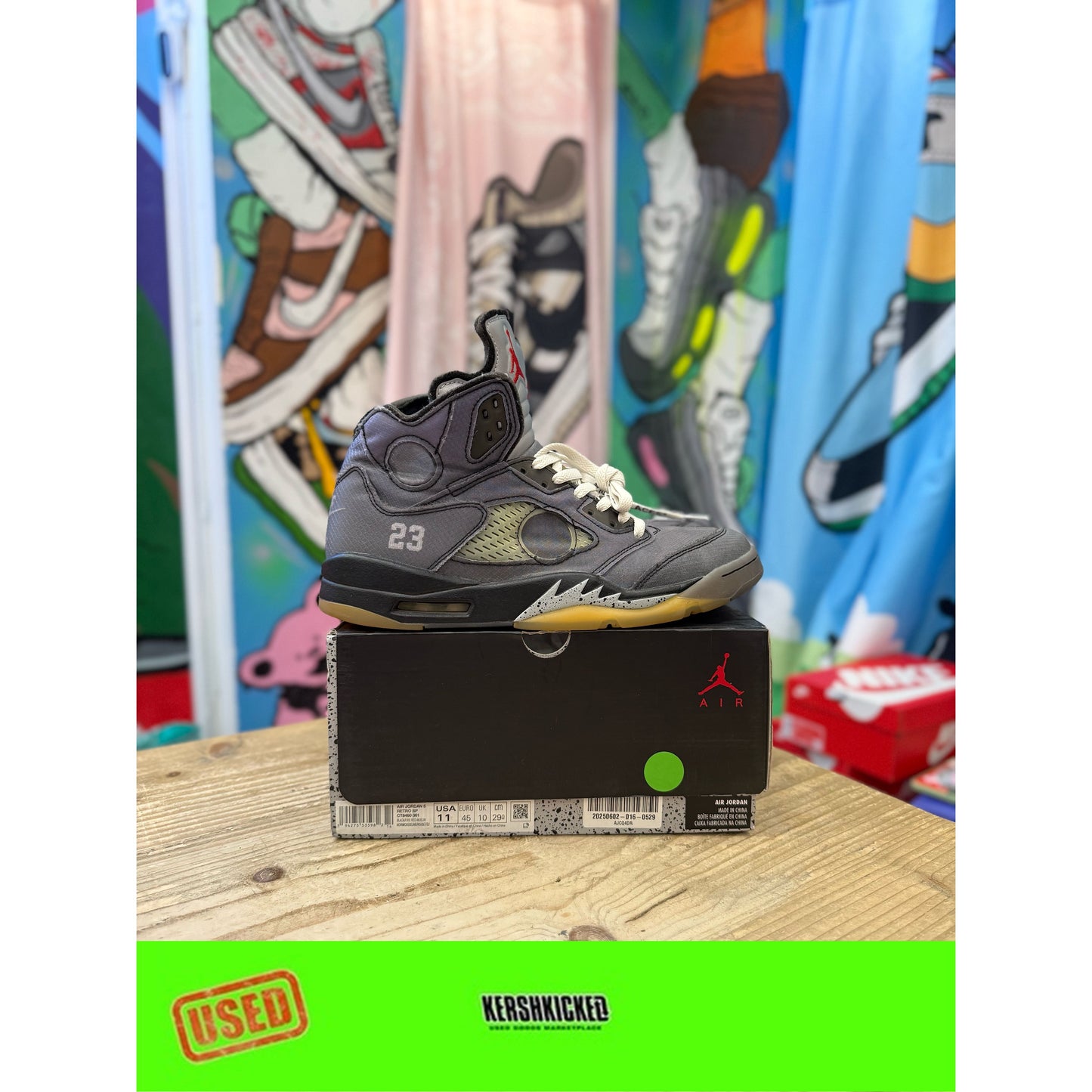 Jordan 5 Off White Muslin UK 10