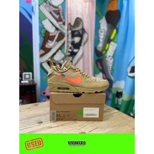 Nike Air Max 90 Off-White Desert Ore UK 8.5