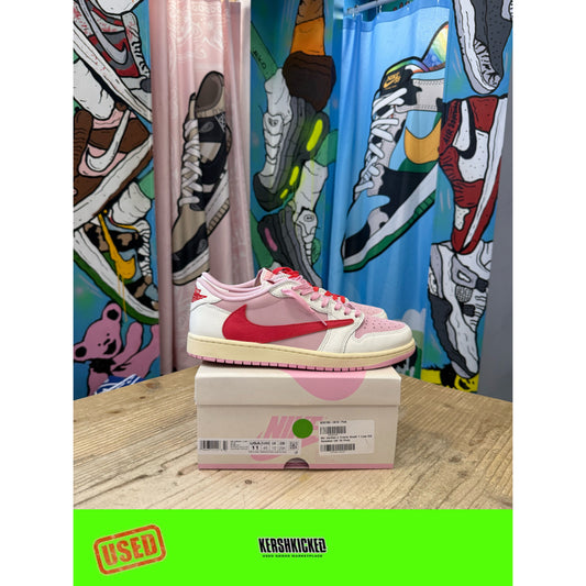 Jordan 1 Low Travis Scott Sail Tropical Pink UK10