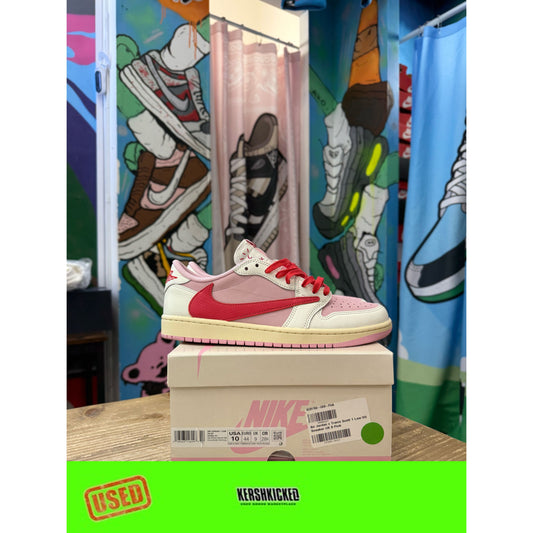 Jordan 1 Low Travis Scott Tropical Pink UK 9