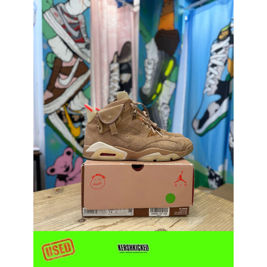 Jordan 6 Retro Travis Scott British Khaki UK 11