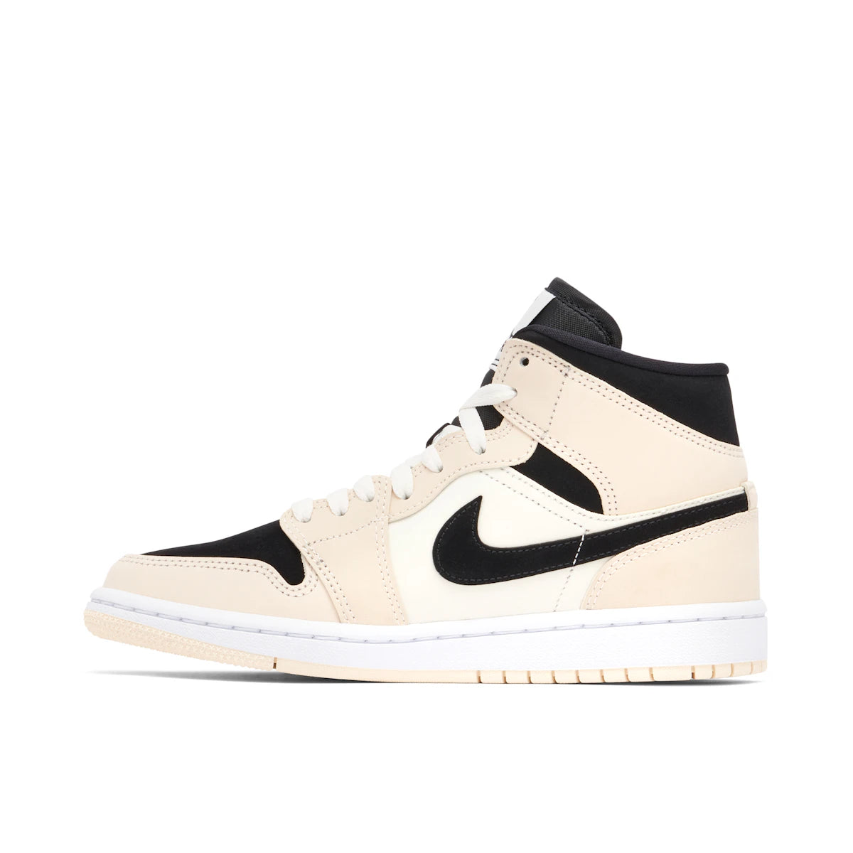 Jordan 1 Mid Barely Orange (W) by Jordan's in Shoes. Available at KershKicks for £250.00. A must-have for fans of Jordan's looking to elevate their style with this Shoes.