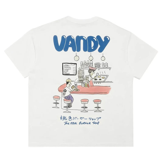 Vandy The Pink Off-white Cream Magazine Eye logo Tee