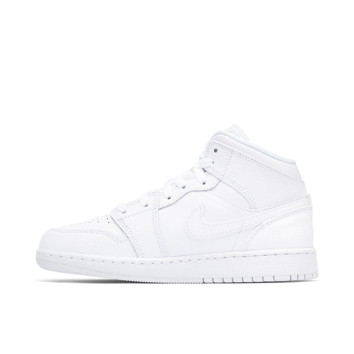 Jordan 1 Mid Triple White (GS) | Jordan's | KershKicks Jordan 1 Mid Triple White (GS) | Jordan's | KershKicks