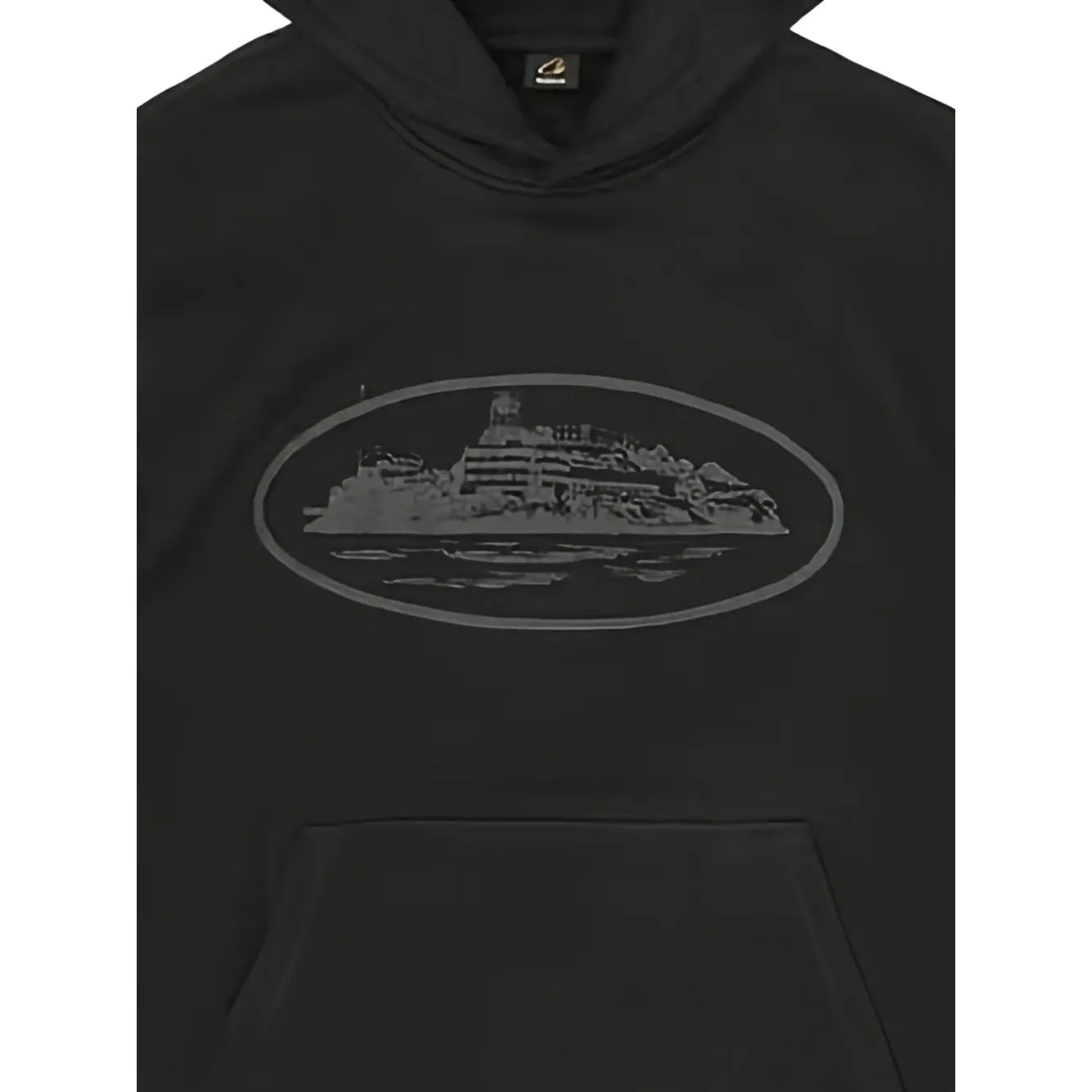 Corteiz Alcatraz V2 Hoodie Triple Black